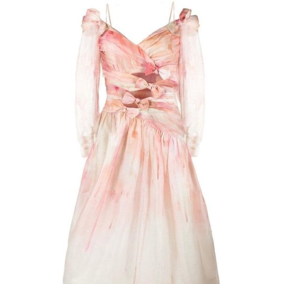 BNWT Zimmermann Dancer Asymmetric Midi Dress - Picture 2 of 8